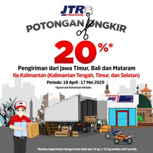 Diskon 20 Persen Hingga 17 Mei 2020 tuk Layanan JTR 1