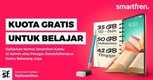 Smartfren Bagikan Kartu Perdana Gratis Untuk Siswa dan Guru 1