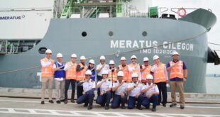 MV Cilegon Milik Meratus Sandar Perdana di TTL 1