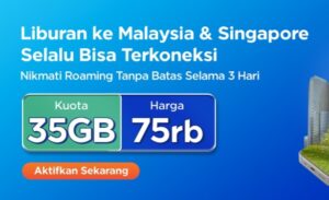 XLSMART Hadirkan Paket Roaming Kuota Super Jumbo Hingga 100GB Khusus Singapura dan Malaysia 1
