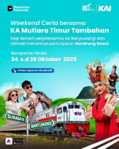 Nikmati Keindahan Banyuwangi Naik KA Mutiara Timur Tambahan 1