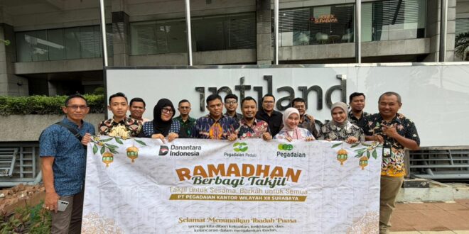 Pegadaian Kanwil XII Surabaya Tebar 10.000 Paket Takjil & Sahur 1