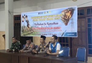 PLN UIT JBM Bersama Pemda/TNI/Polri Siaga Balon Udara di Tulungagung 1