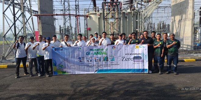 PLN UIT JBM Aksi Tanam Pohon di Jatigedong, Perkuat Program GI Andal 4