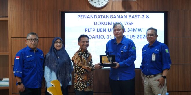 PLN UIT JBM dan PT MCG Serah Terima Aset Pendukung PLTP Ijen 1