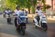 PLN UID Jatim Rayakan HPN dengan Konvoi Motor Listrik 20