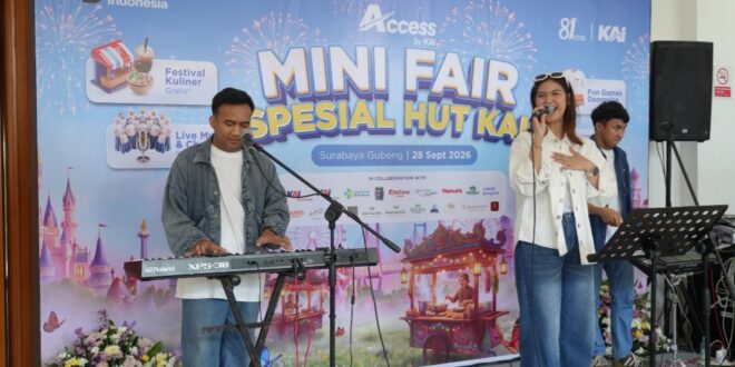 KAI Daop 8 Gelar Mini Fair HUT ke-81 di Stasiun Gubeng 1